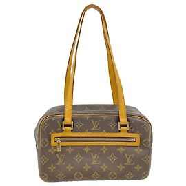 Louis Vuitton Monogram Cite MM Schultertasche Braun
