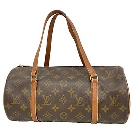 Louis Vuitton Monogram Papillon 30 Handbag Brown