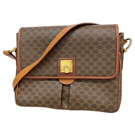 Céline Bolsa de Ombro Celine Macadam Marrom