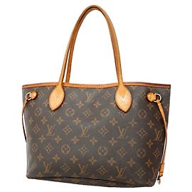 Borsa Tote Louis Vuitton Monogram Neverfull PM Marrone