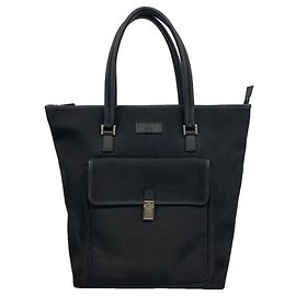 Borsa Tote Gucci in tela nera Nero