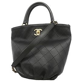 Bolsa de Ombro com Corrente Chanel Matelassé Preto