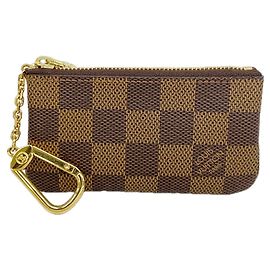 Louis Vuitton Damier Pochette Clé N62658 Ebene Coin Case Damier ebene