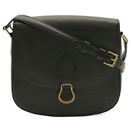 Borsa a tracolla Louis Vuitton Epi Saint Cloud Nero