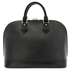 Louis Vuitton Epi Alma Handbag Black