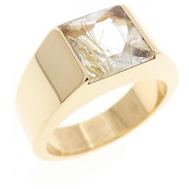 Cartier Rutile Quartz Ring in 18K Yellow Gold Other