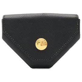 Hermès HERMES Le 24 Coin Case in Black Courchevel Leather Black