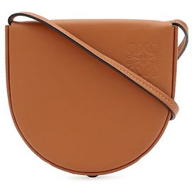 Sac à épaule Loewe Anagram Heel Pouch Small Marron
