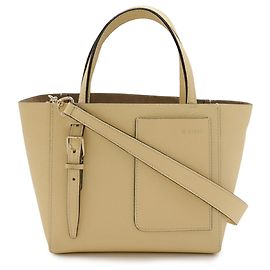 Valextra Cream Micro Bucket Schultertasche Roh