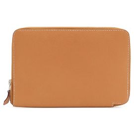 Hermès Hermes Azap Combine Round Long Wallet Camel