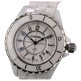 Reloj CHANEL J12 de cerámica blanca Quartz H0968 Otro
