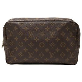 Louis Vuitton Brown Monogram Trousse Toilette 28 Marron