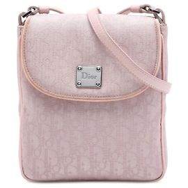 Bolsa Tiracolo Dior Pink Diorissimo Trotter Canvas Rosa