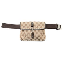 Gucci Beige GG Canvas Jackie Belt Bag Beige