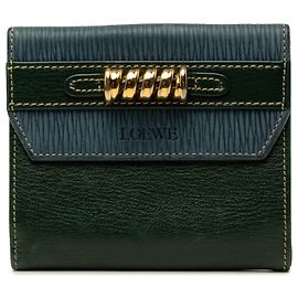 Carteira Compacta Velazquez LOEWE em pele de vitela verde Verde Verde escuro