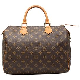 Louis Vuitton Brown Monogram Speedy 30 Castaño