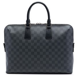 Louis Vuitton Black Damier Graphite Porte Documents Jour Black