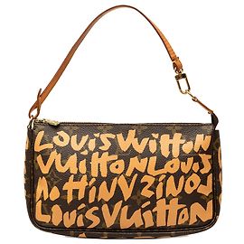 Louis Vuitton Brown Stephen Sprouse Monogram Graffiti Pochette Accessoires Brown