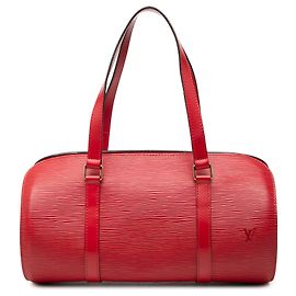 Louis Vuitton Red Epi Soufflot Vermelho