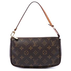 Louis Vuitton Brown Monogram Pochette Accessoires Marrone