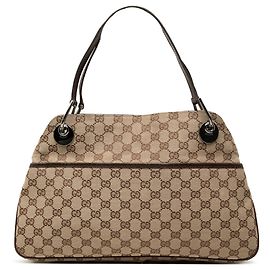 Gucci Beige GG Canvas Eclipse Shoulder Bag Beige