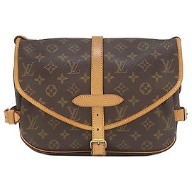 Louis Vuitton Brown Monogram Saumur 30 Braun
