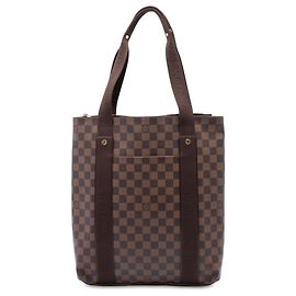 Louis Vuitton Brown Damier Ebene Cabas Beaubourg Castaño