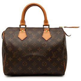 Louis Vuitton Brown Monogram Speedy 25 Marron