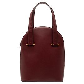 Bolso Must De Cartier de cuero rojo Roja Burdeos