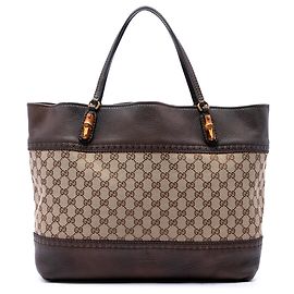 Gucci Beige Large GG Canvas Laidback Crafty Tote Beige