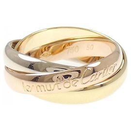 Anel Cartier Trinity em ouro rosa branco e amarelo 18K Outro