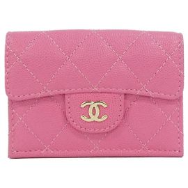 Chanel Timeless Classic Line AP0230 Tri-Fold Wallet Pink