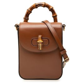 Gucci Bamboo Handtasche und Schultertasche Braun