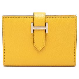 Hermès Hermes Bearn Card Case in Sun Yellow Yellow