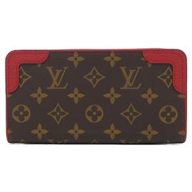 Portefeuille Zippy Retiro Monogram Louis Vuitton Marron Fuschia