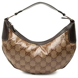 Bolsa de um ombro Gucci GG Crystal Marrom