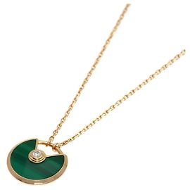 Collier Cartier Amulette Malachite et Diamants Autre