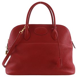 Hermès Hermes Bolide Clemence 35 Roja