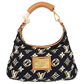 Louis Vuitton Bulles Monogram Nylon PM Marineblau