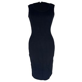 Robe midi Emporio Armani en polyamide noir Noir