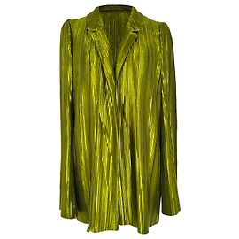 Autre Marque Galvan Nuage Plissee-Blazer aus grünem Polyester Grün