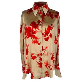 Autre Marque Galvan London Long Sleeve Blouse Thistle Print in Multicolor Viscose Multiple colors