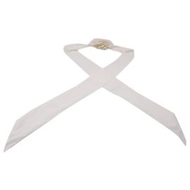 Sciarpa floreale Zimmermann in viscosa avorio Bianco Crudo