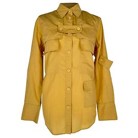 Camicia button-down Joseph multi-tasche in cotone giallo Giallo