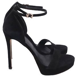 Talons à plateforme Michael Kors Jordyn en daim noir Noir
