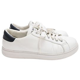 Baskets basses Prada en cuir blanc Blanc Écru