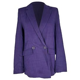 Autre Marque Blazer Boyfriend Galvan London em viscose roxa Roxo