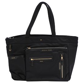 Saco Tote Multi Pocket Anya Hindmarch em nylon preto Preto
