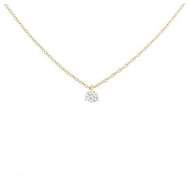 Autre Marque Au750 Diamond Necklace Golden
