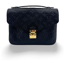 Louis Vuitton Pochette Metis Monogram Empreinte Leather East West Noir